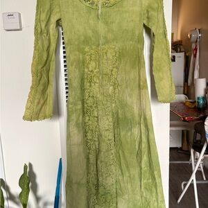 Elegant Green Lace Dress